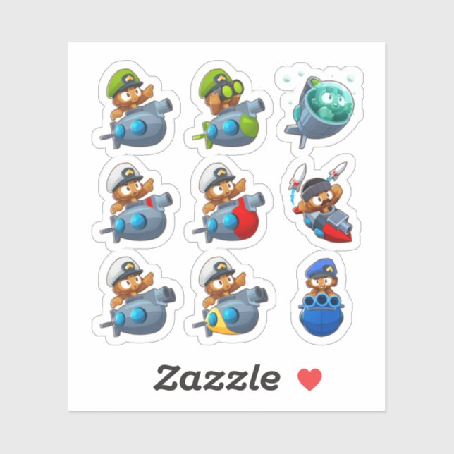 Adesivo Macacos Bloqueadores 6 (Folha)