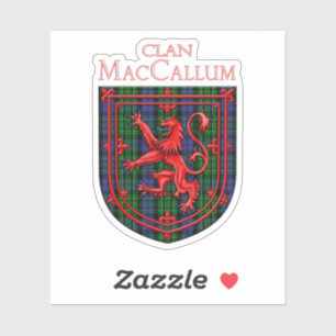 Adesivo MacCallum Tartan - Xadrez escocesa - Lion Rampant