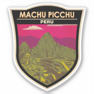 Adesivo Machu Picchu Peru - Viagem Art Retro
