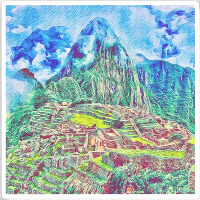 Adesivo Machu Picchu Vinil Sticker (Frente)