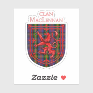 Adesivo MacLennan Tartan - Xadrez escocesa Rampant