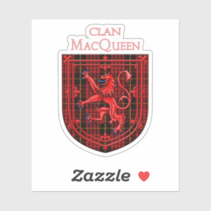 Adesivo MacQueen Tartan Scottish Xadrez Lion Rampant