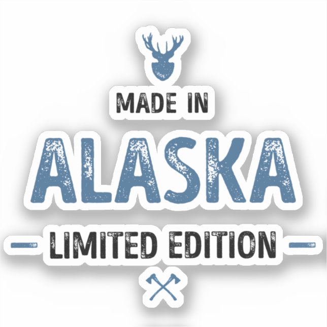 Adesivo Made in Alaska Limited Edition (Frente)