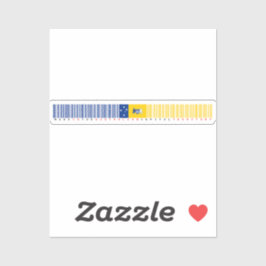 Adesivo Made in Australian Capital Territory Barcode Flag
