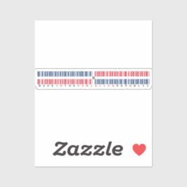 Adesivo Made in Dominican Republic Barcode Flag