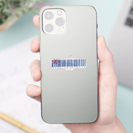 Adesivo Made in Victoria Barcode Flag Sticker