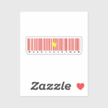 Made in Vietnam Barcode Flag Design