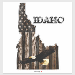 ADESIVO MADEIRA BURNT BALD EAGLE - IDAHO PATRIOT BLK