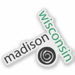 Adesivo Madison Wisconsin Modern Geométrico