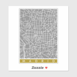 Adesivo Madrid map