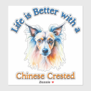 Adesivo Mãe chinesa de cão, presente de pai de cão, amante