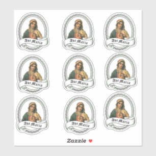 Adesivo Mãe dolorosa abençoada da Virgem Maria religiosa