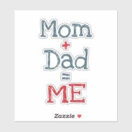 Adesivo Mãe e Pai sou eu