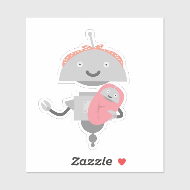 Adesivo Mãe Mia com Baby Mia (Folha)