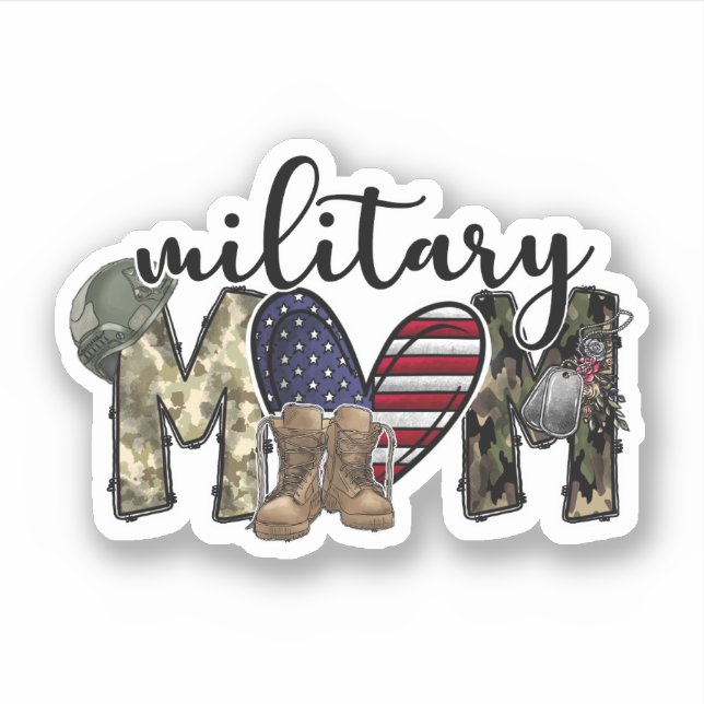 Adesivo Mãe militar Vinyl Sticker (Frente)