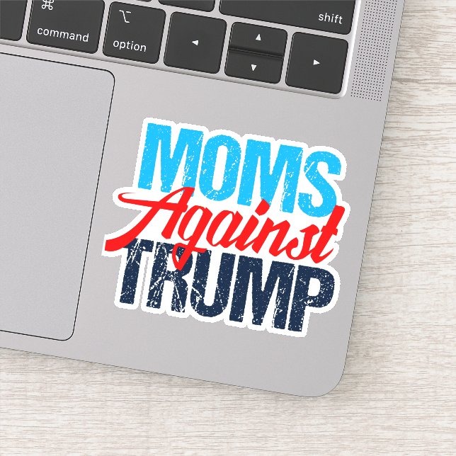 Adesivo Mães Contra Laptop Político Trump (Detalhe)