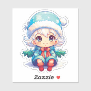 Adesivo Magia do Elf Xmas da Menina