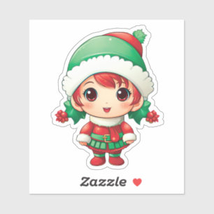 Adesivo Magia do Elf Xmas da Menina
