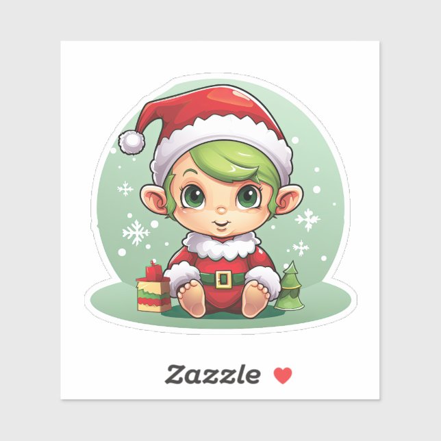 Adesivo Magia do Little Boy Elf Xmas (Folha)