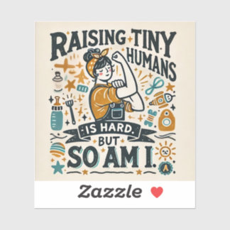 Adesivo Magneta Parentalidade Engraçado - Elevante Humanos