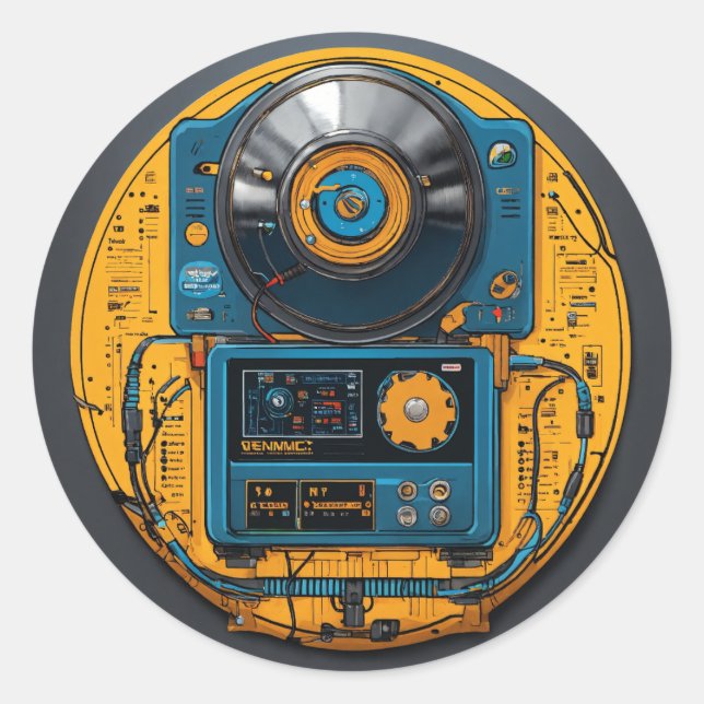 Adesivo magnético elétrico (Frente)