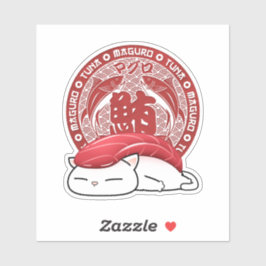 Adesivo Maguro Tuna Sushi Cat