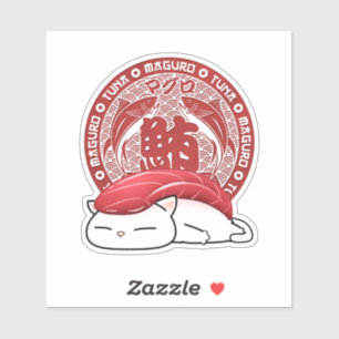 Adesivo Maguro Tuna Sushi Cat