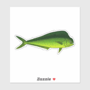 Adesivo Mahi Mahi - Peixes de golfinhos - Dorado