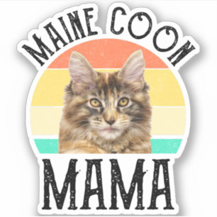 Adesivo Maine Coon Mama