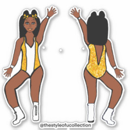 Adesivo Maiorette / Dancer Stickers Yellow Spark