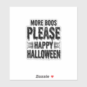 Adesivo Mais Boos Por Favor Tipografia Vintage de Hallowee