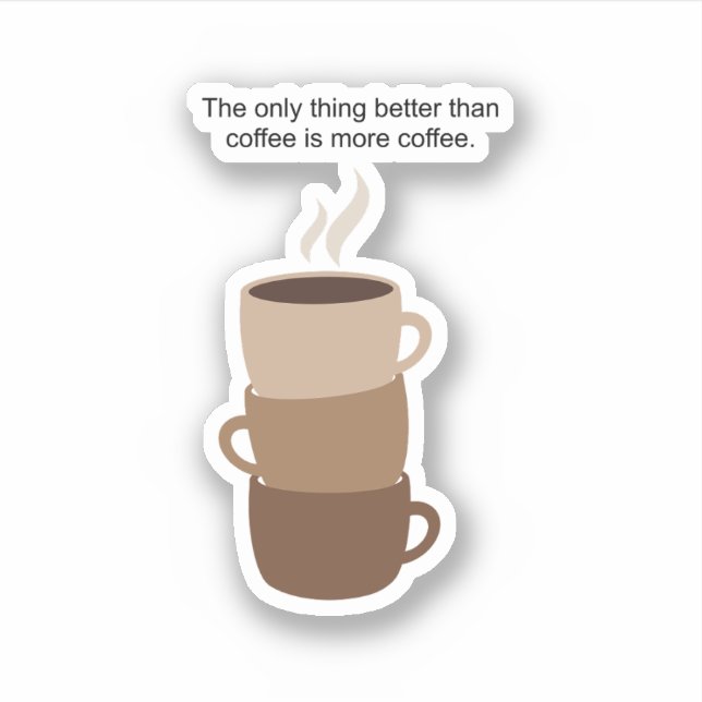 Adesivo Mais Café (Frente)