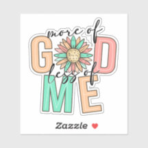 Mais Deus e Menos de Mim - Faith Sticker