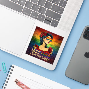 Adesivo Mais Orgulho Menos Preconceito Mês do Orgulho LGBT