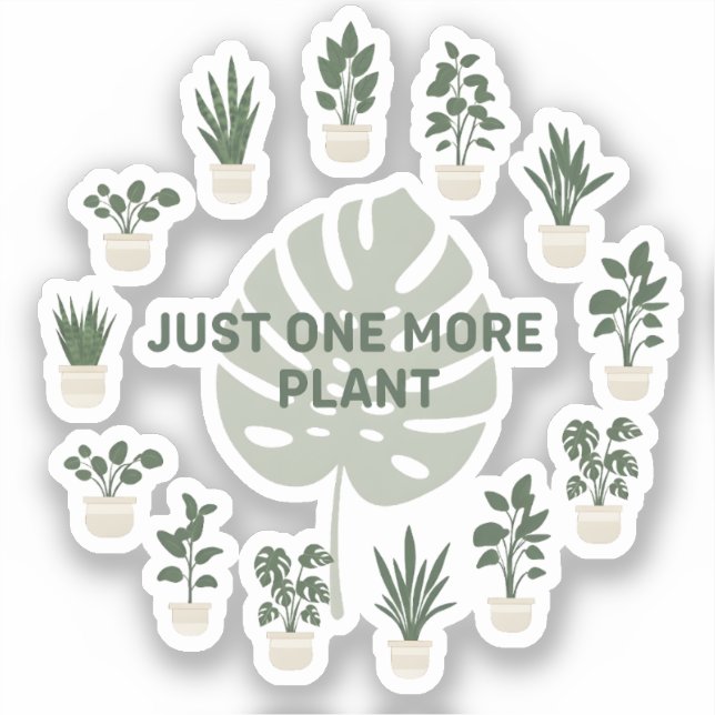 Adesivo Mais uma planta apenas (Frente)