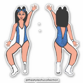 Adesivo Majorette / Dançarina Stickers Blue Spark #2