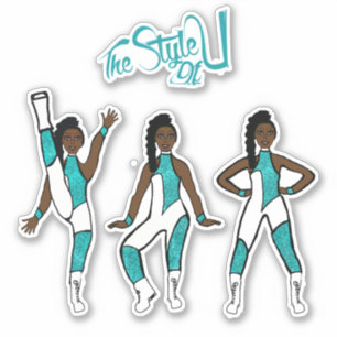 Adesivo Majorette / Dançarino Stickers Aqua Jumptraje A