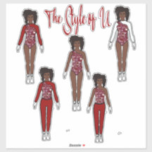 Majorette / Dancer Quick Change Stickers (Berry)