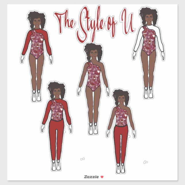 Adesivo Majorette / Dancer Quick Change Stickers (Berry) (Folha)