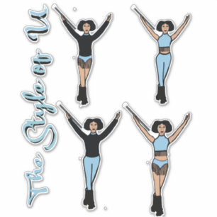 Adesivo Majorette / Dancer Quick Change Stickers Fringe B