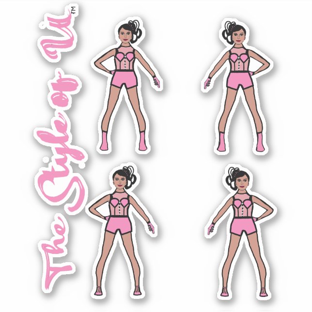 Adesivo Majorette / Dancer Stickers Algodão 2 (Frente)