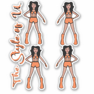 Adesivo Majorette / Dancer Stickers Apricot