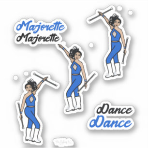 Adesivo Majorette / Dancer Stickers Blue Diamond
