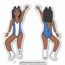 Adesivo Majorette / Dancer Stickers Blue Spark #1