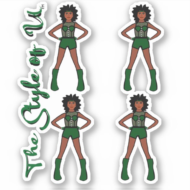 Adesivo Majorette / Dancer Stickers Evergreen 2 (Frente)