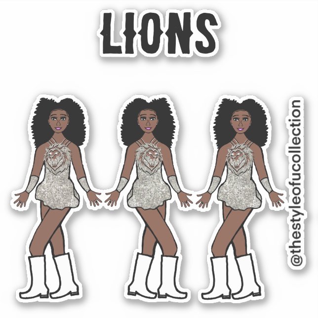 Adesivo Majorette / Dancer Stickers Lion A (Frente)