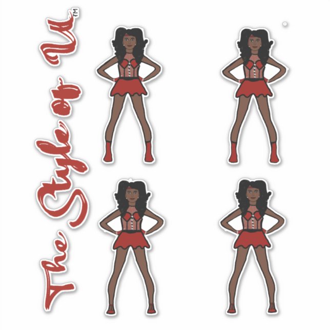 Adesivo Majorette / Dancer Stickers Strawberry #2 (Frente)