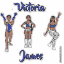 Majorette Personalizada Prata Azul Twist #1