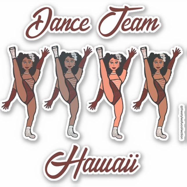 Adesivo Majorette Personalizado / Dançarino Stickers Merlo (Frente)