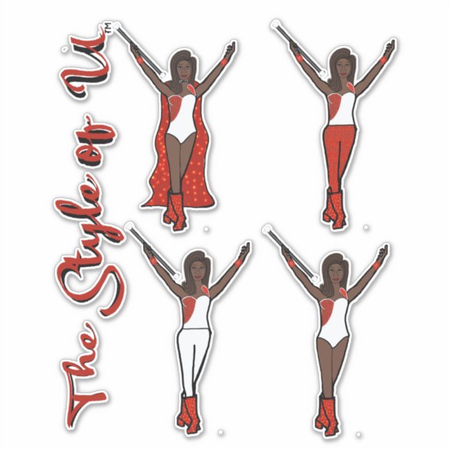 Adesivo Majorette Sparkle Stickers (Fire 2) (Frente)